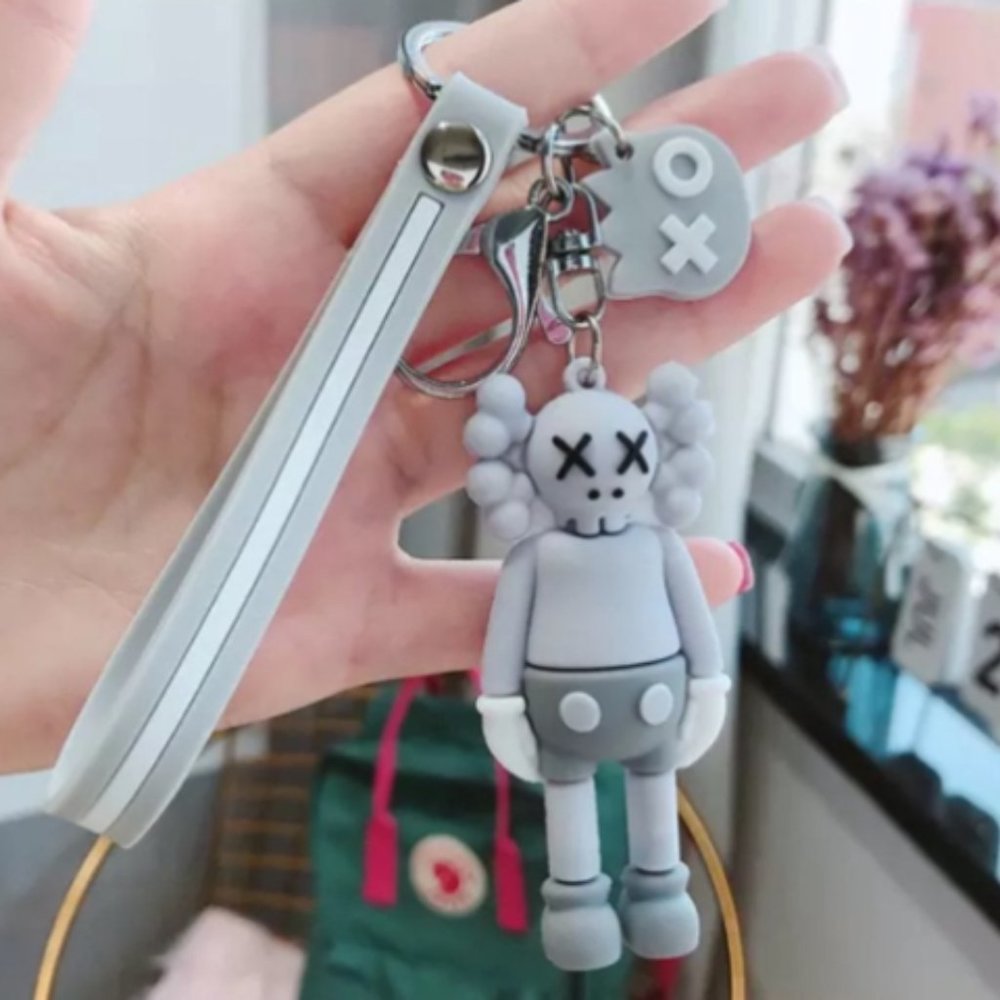 KAWS x Keychain figure collectable NWT GREY Version